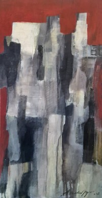 Arsalan Naqvi, 12 x 24 Inch, Acrylic on Canvas, Abstract Painting, AC-ARN-185